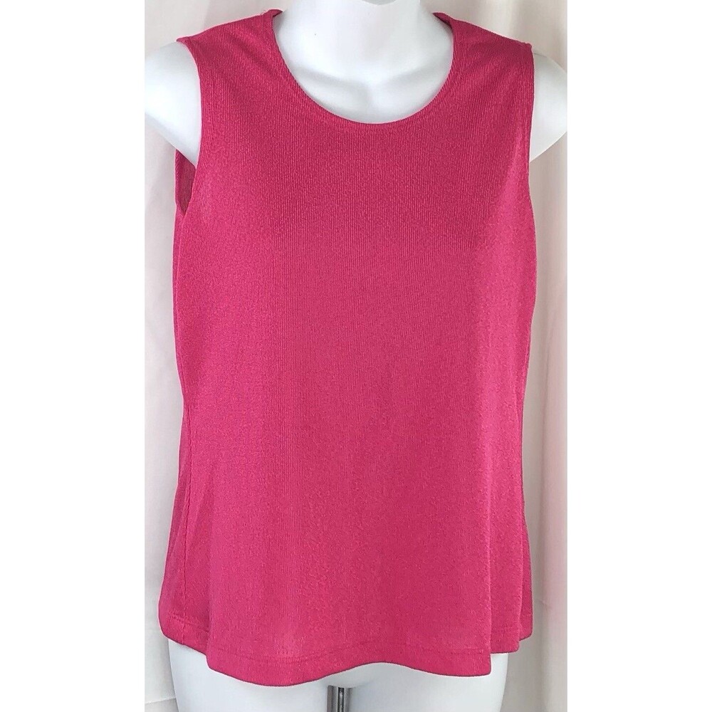Notations sleeveless knit Tank top S Pink Pullover Coastal Capsule Summer Beach